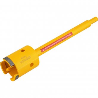 Serra copo diamantada 45 mm, com haste, VONDER