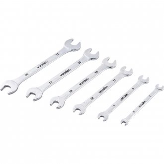 Jogo de chaves fixas, 6 mm a 17 mm cromadas, VONDER