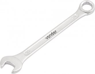 Chave combinada 10 mm, a�o cromo van�dio, reta, VONDER