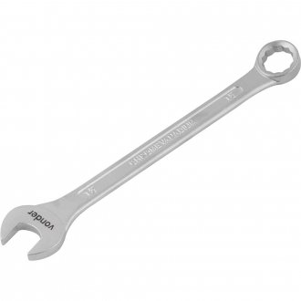 Chave combinada 15 mm, a�o cromo van�dio, reta, VONDER