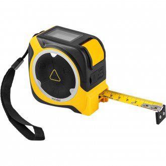 Medidor de dist�ncia a laser de 40 m, com trena de a�o 5 metros, VONDER