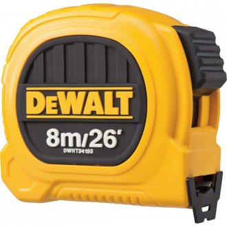 Trena curta de a�o, 8 m x 25 mm, DWHT34193L DEWALT