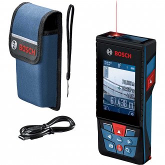 Medidor de dist�ncia a laser, 150 m, laser vermelho, sistema bluetooth, GLM 150-27 C, BOSCH