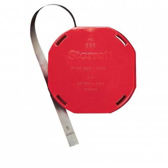 Calibrador de folga, 0,05 mm, em rolo com 7,6 metros em estojo rebobinador, S�rie 666, STARRETT