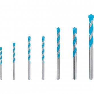 Jogo de brocas multiuso, com ponta de metal duro, 4,0 mm a 12,0 mm, com 7 pe�as, Expert CYL-9 Multiconstrution, 2 608 900 647, BOSCH