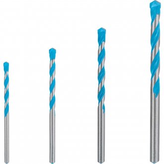 Jogo de brocas multiuso, com ponta de metal duro, 4,0 mm a 8,0 mm, com 4 pe�as, Expert CYL-9 Multiconstrution, 2 608 900 649, BOSCH