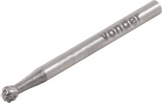 Lima rotativa esf�rica, 3,0 mm, com haste 3,0 mm, VONDER