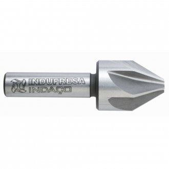 Escareador de a�o 20 mm 60 graus capacidade 5,0 a 20,0 mm, haste cil�ndrica 10 mm DIN 334A, INDA�O