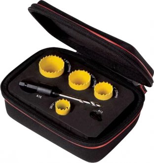 Jogo de serras copo bimetal, em a�o r�pido, com 6 pe�as, KDC5031-S STARRETT