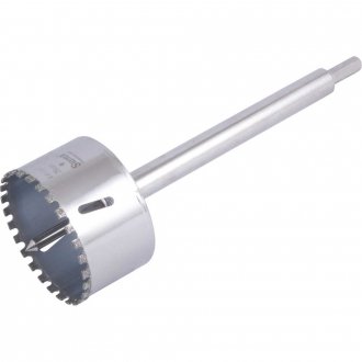 Serra copo diamantada 75 mm, com haste, STARRETT