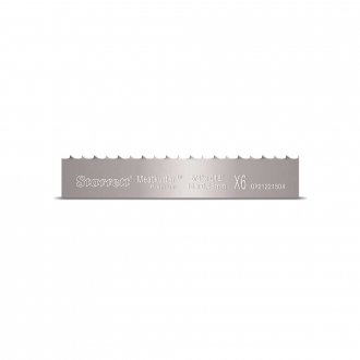L�mina de serra fita a�o carbono para carne, 3,28 m x 16 mm x 0,46 mm, 6 dentes Skip, Premium MKP, STARRETT