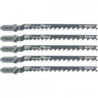 L�mina de serra tico-tico, T-244D, cartela com 5 pe�as, BOSCH