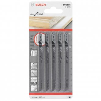 L�mina de serra tico-tico 75 mm, encaixe T,  T-101BR, BOSCH