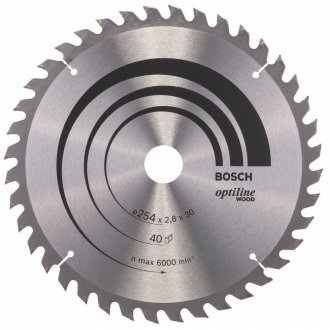 L�mina de serra circular com dentes de metal duro/v�dea, 350 mm x 30 mm, 30 dentes, BOSCH