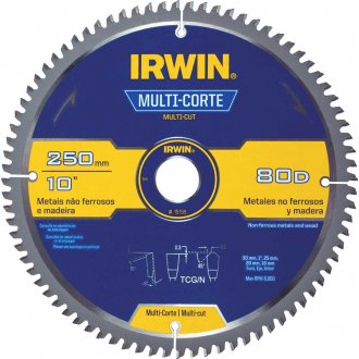 L�mina de serra circular multicorte, 250 mm x 30 mm, 80 dentes, 15199 IRWIN