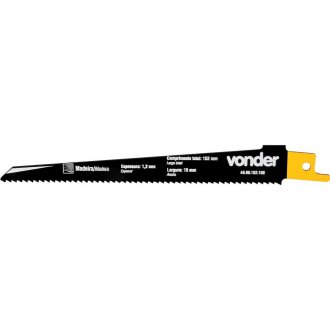 L�mina para serra sabre, madeira, com 2 pe�as, VONDER