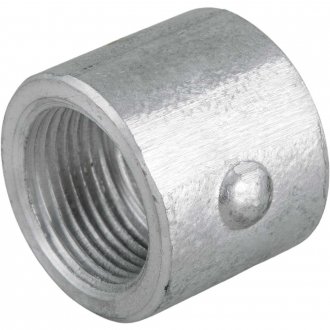 Luva de alum�nio com rosca, 3/4