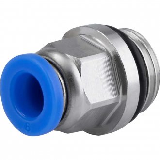 Conex�o r�pida reta, 6 mm, rosca 1/4