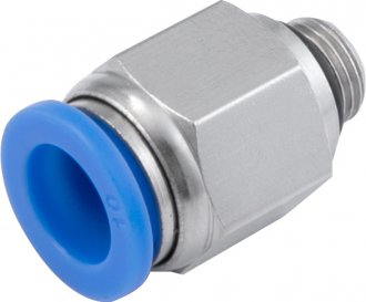 Conex�o r�pida reta, 10 mm, rosca 1/8