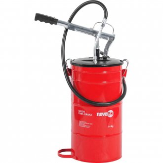 Bomba manual para graxa, com reservat�rio para 14 kg, NOVE54