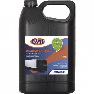 �leo lubrificante Multimax, Uni SAE 15W40, 4 litros, UNI INGRAX