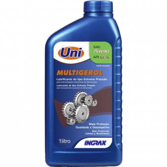 �leo lubrificante multigerol, Uni SAE 75W90, 1 litro, INGRAX