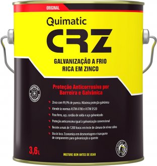 Composto para galvaniza��o a frio, CRZ, 3,6 L, QUIMATIC