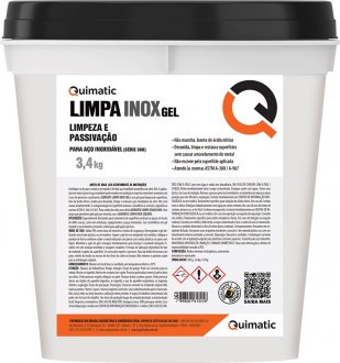 Gel limpa inox LG3, QUIMATIC
