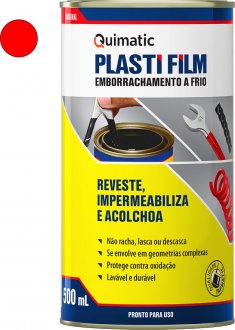 Emborrachamento a frio, Plasti Film, 500 ml, vermelho, CH1 QUIMATIC