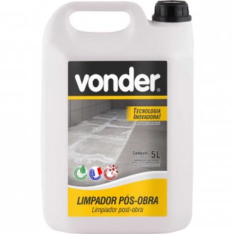 Limpador p�s-obra, 5 litros, VONDER