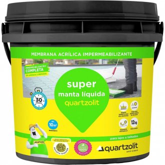 Manta l�quida impermeabilizante, 12 kg, branco, SUPER MANTA LIQUIDA QUARTZOLIT