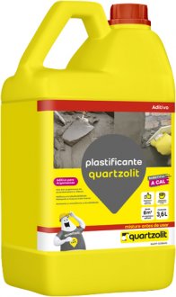Aditivo plastificante, para argamassa e reboco, 3,6 litros, QUARTZOLIT