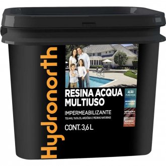 Impermeabilizante multiuso acqua, caramelo, 3,6 litros, 93169, HYDRONORTH