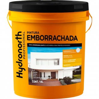 Tinta para pintura impermeabilizante, 18 litros, cor palha, pintura emborrachada, 95696 HYDRONORTH