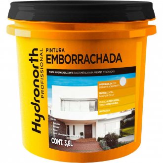 Tinta para pintura impermeabilizante, 3,6 litros, cor palha, pintura emborrachada, 95698 HYDRONORTH