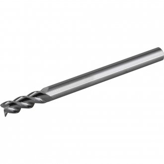 Fresa topo 4,0 mm, em metal duro, 3 cortes, polida, VONDER