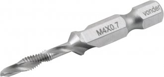 Broca/macho combinado M4 x 0,7 mm, VONDER