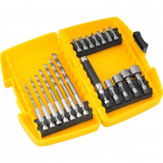 Jogo combinado, brocas e bits, com 19 pe�as, VONDER