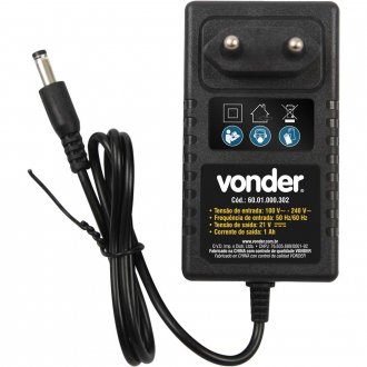 Fonte de carregamento 21 V, para Ventosa a Bateria VBV 300 VONDER