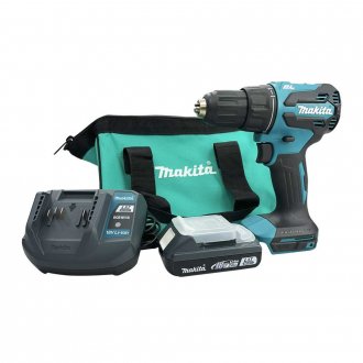 Parafusadeira/furadeira de impacto a bateria, 18 V, com bateria e carregador, DHP490WVX MAKITA