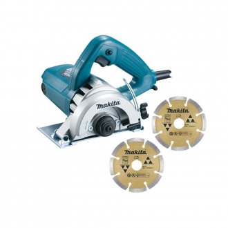 Serra m�rmore 110 mm, 1.300 W, 127 V~, sem kit refrigera��o, com 2 discos, 4100NH3ZX2 MAKITA