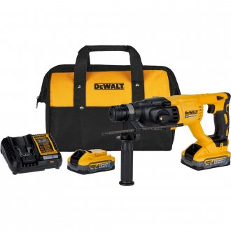 Martelete perfurador e rompedor, com 2 baterias 20 V - 5 Ah e carregador, DCH133H2-BR, DEWALT