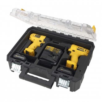 Conjunto parafusadeira / furadeira e parafusadeira com impacto, 12 V, DCK201C2-BR, DEWALT