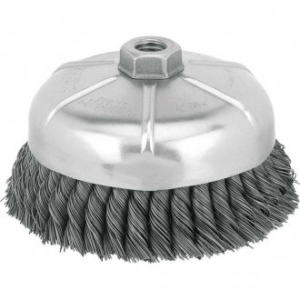 Escova copo em a�o tran�ado, 100 mm, M14, fio 0,5 mm, 9.000 rpm, DW4916M, DEWALT
