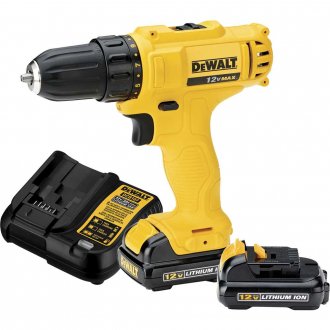 Parafusadeira/furadeira a bateria, 12V, carregador bivolt autom�tico, DEWALT