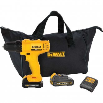 Parafusadeira/furadeira a bateria, 12 V, carregador bivolt autom�tico, DCD700C2-BR DEWALT
