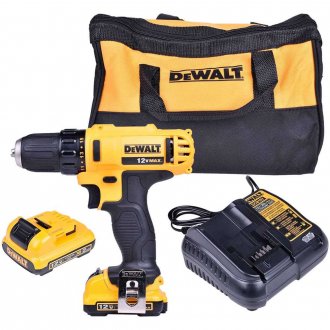 Parafusadeira/furadeira a bateria, 12 V, carregador bivolt autom�tico, DCD710D2 -BR, DEWALT