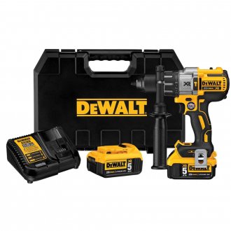 Parafusadeira/furadeira de impacto a bateria, 20 V MAX, com 2 baterias e carregador, DCD996P2T-BR DEWALT