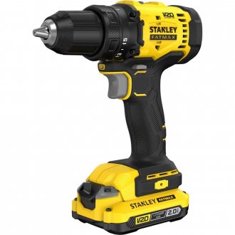 Parafusadeira/furadeira a bateria, 20 V MAX - 2 Ah, carregador bivolt, SCD701D1K-BR STANLEY