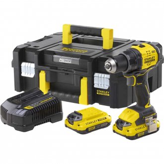 Parafusadeira/furadeira a bateria, 20 V MAX - 2 Ah, carregador bivolt, SBD714D2T-BR STANLEY